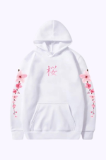 Hoodie Streetwear Sakura Biały