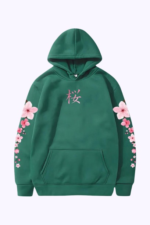 Hoodie Streetwear Sakura Zielony