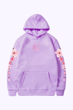 Hoodie Streetwear Sakura Fioletowy