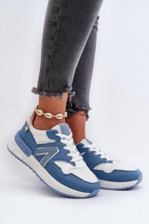 Niebieskie buty sportowe Streetwear – V