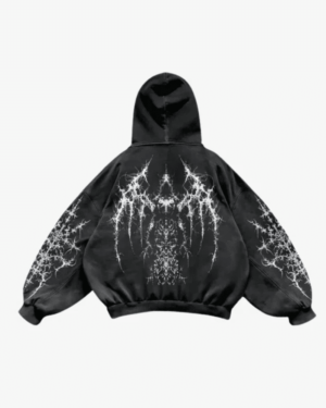 Hoodie Bluza czarna Y2K – Dark Angel