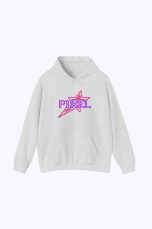 Szary Unisex Hoodie – Pixel