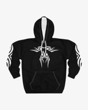 Unisex Pullover Hoodie Y2K Tribal – V2