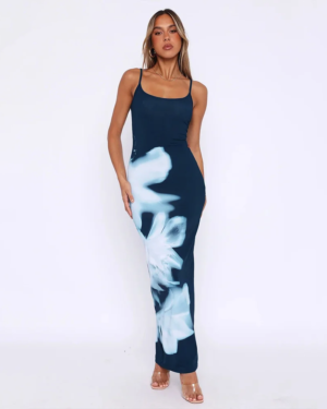 Granatowa sukienka bodycon